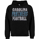 Men's Carolina Panthers Junk Food Kickoff Pullover Hoodie - Black,baseball caps,new era cap wholesale,wholesale hats